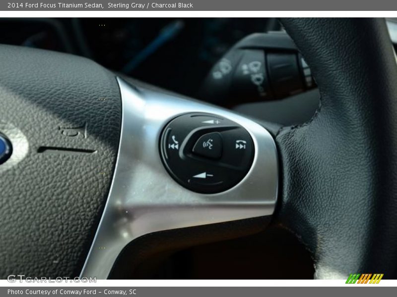 Sterling Gray / Charcoal Black 2014 Ford Focus Titanium Sedan