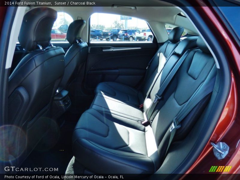 Sunset / Charcoal Black 2014 Ford Fusion Titanium