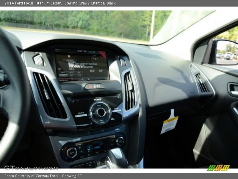Sterling Gray / Charcoal Black 2014 Ford Focus Titanium Sedan
