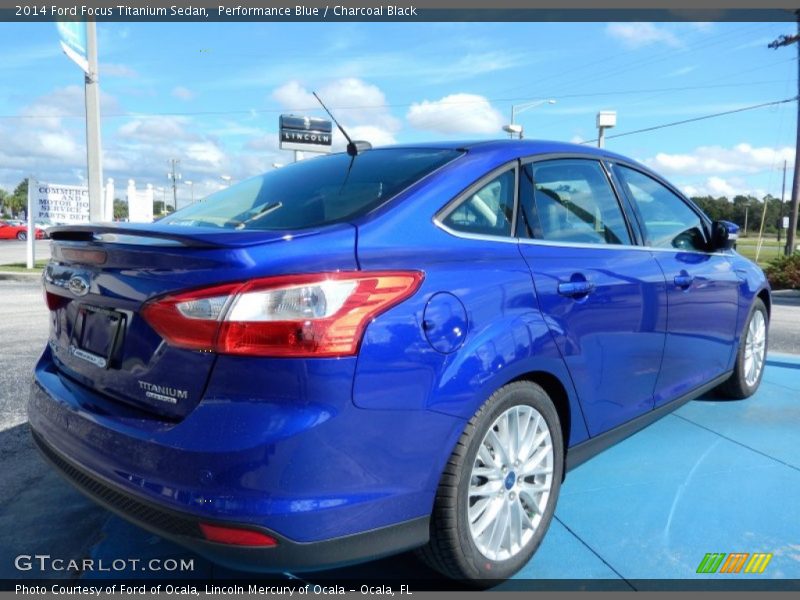 Performance Blue / Charcoal Black 2014 Ford Focus Titanium Sedan