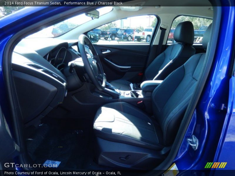 Performance Blue / Charcoal Black 2014 Ford Focus Titanium Sedan
