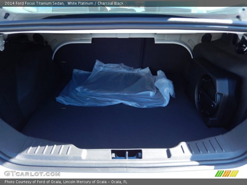 White Platinum / Charcoal Black 2014 Ford Focus Titanium Sedan