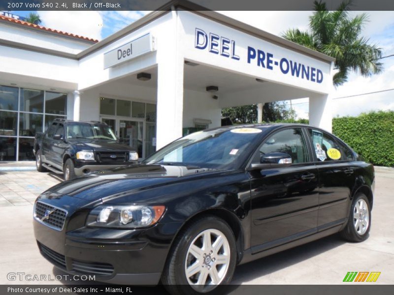 Black / Off-Black 2007 Volvo S40 2.4i