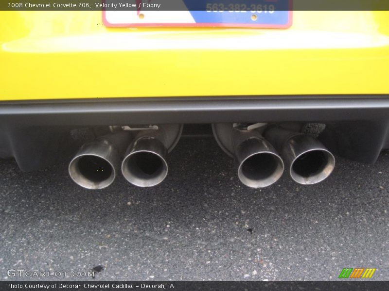Velocity Yellow / Ebony 2008 Chevrolet Corvette Z06