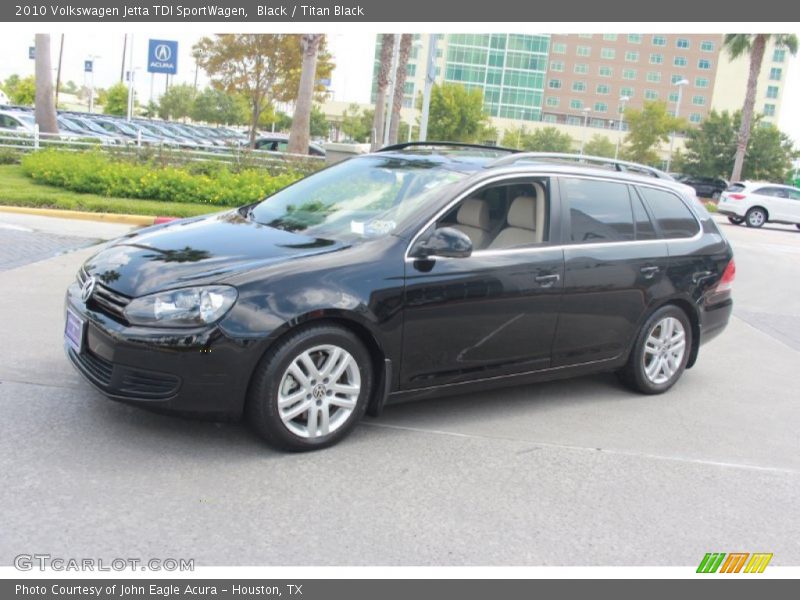 Black / Titan Black 2010 Volkswagen Jetta TDI SportWagen