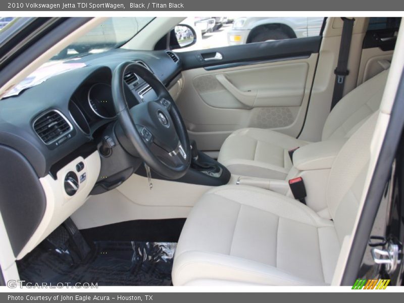 Black / Titan Black 2010 Volkswagen Jetta TDI SportWagen