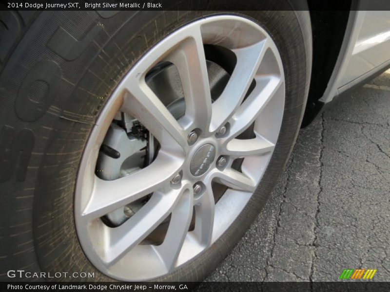 Bright Silver Metallic / Black 2014 Dodge Journey SXT