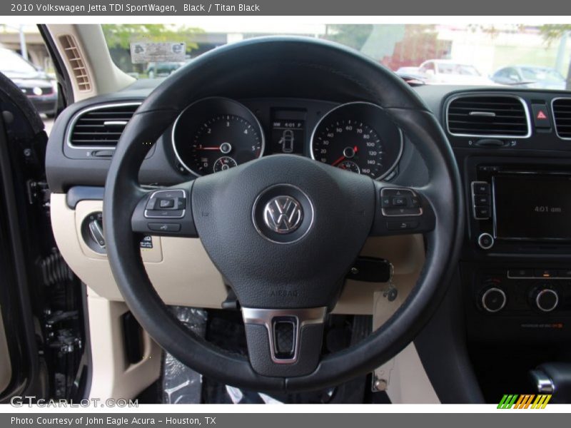 Black / Titan Black 2010 Volkswagen Jetta TDI SportWagen