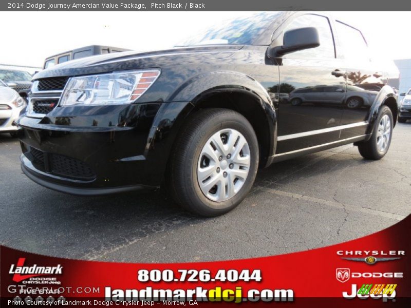 Pitch Black / Black 2014 Dodge Journey Amercian Value Package