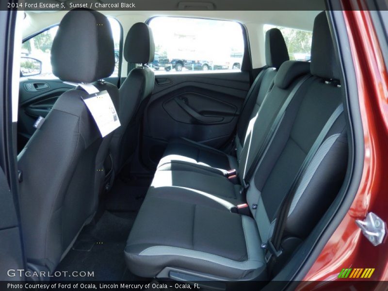Sunset / Charcoal Black 2014 Ford Escape S