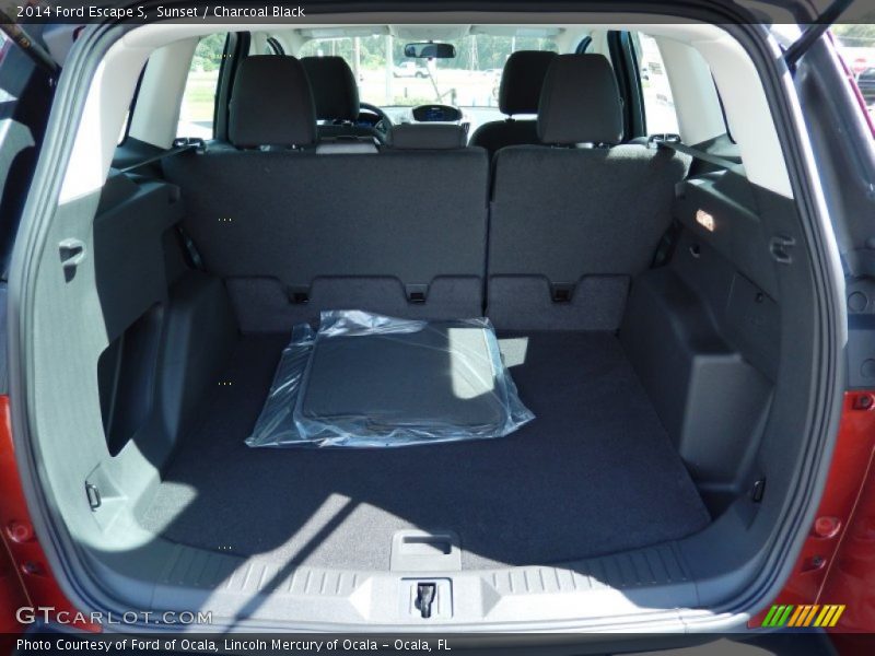 Sunset / Charcoal Black 2014 Ford Escape S