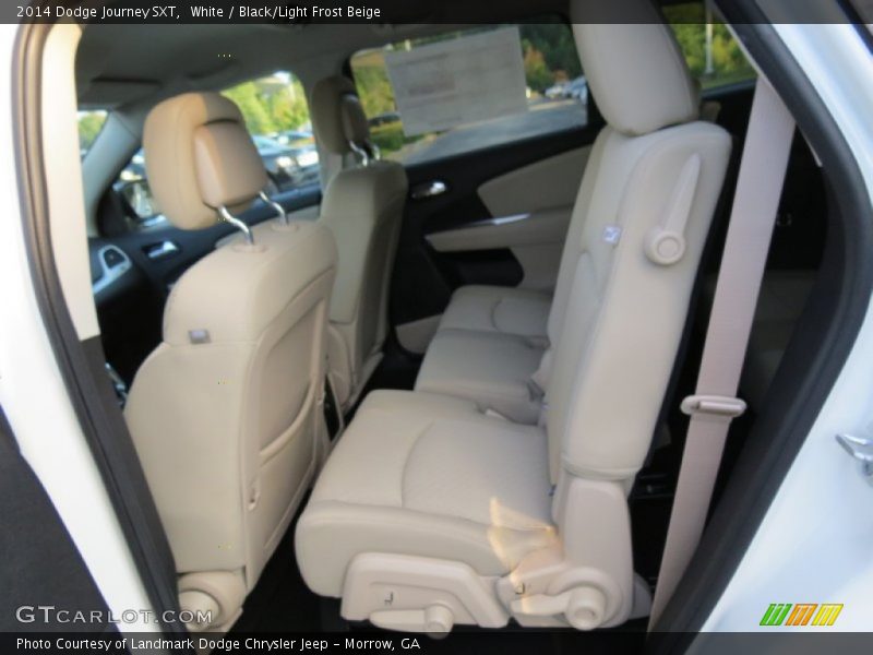 White / Black/Light Frost Beige 2014 Dodge Journey SXT