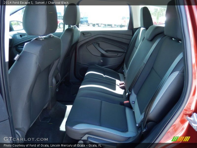 Sunset / Charcoal Black 2014 Ford Escape S