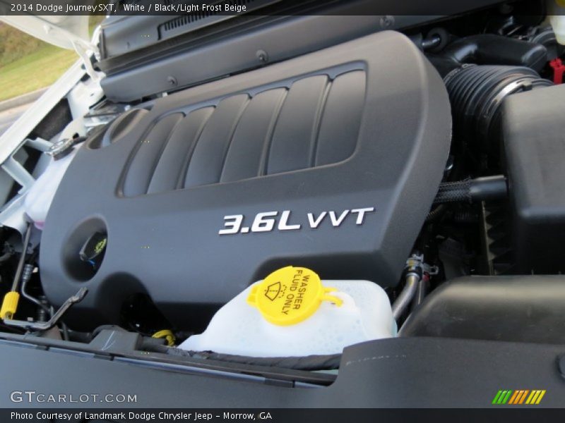White / Black/Light Frost Beige 2014 Dodge Journey SXT