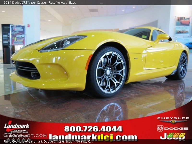 Race Yellow / Black 2014 Dodge SRT Viper Coupe