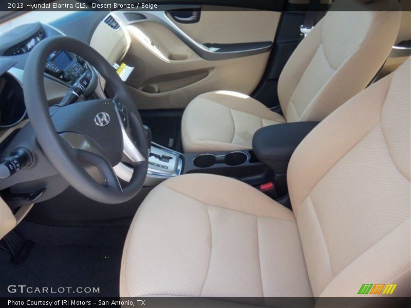 Desert Bronze / Beige 2013 Hyundai Elantra GLS