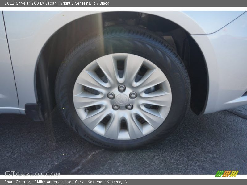 Bright Silver Metallic / Black 2012 Chrysler 200 LX Sedan