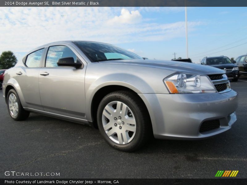 Billet Silver Metallic / Black 2014 Dodge Avenger SE