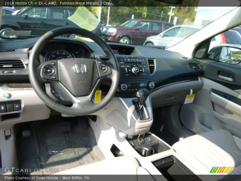 Polished Metal Metallic / Gray 2014 Honda CR-V EX-L AWD