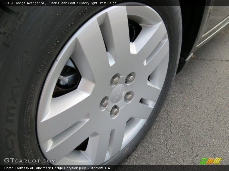 Black Clear Coat / Black/Light Frost Beige 2014 Dodge Avenger SE