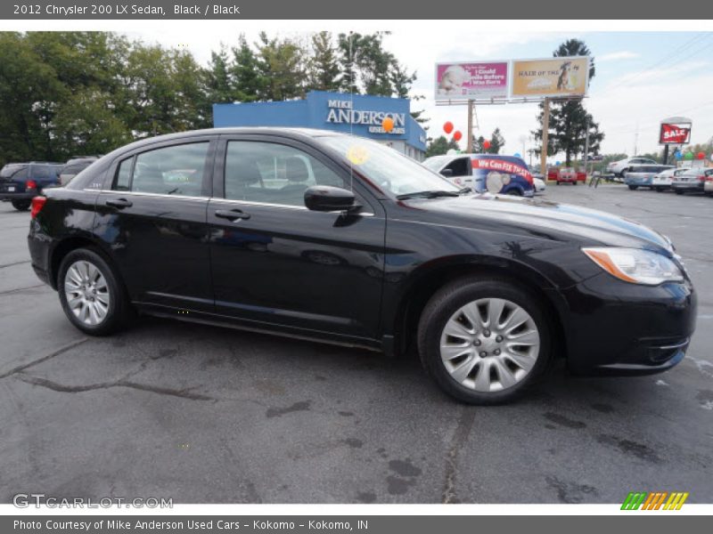 Black / Black 2012 Chrysler 200 LX Sedan