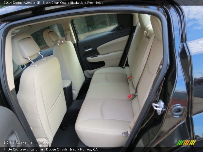 Black Clear Coat / Black/Light Frost Beige 2014 Dodge Avenger SE