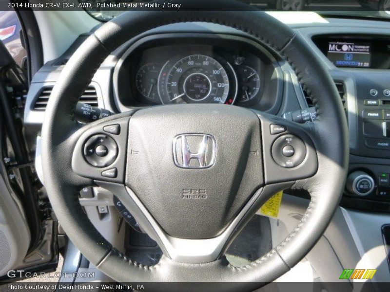Polished Metal Metallic / Gray 2014 Honda CR-V EX-L AWD