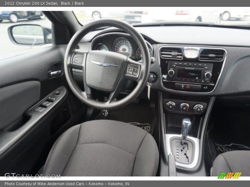 Black / Black 2012 Chrysler 200 LX Sedan