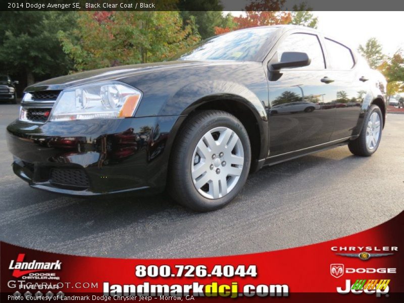 Black Clear Coat / Black 2014 Dodge Avenger SE