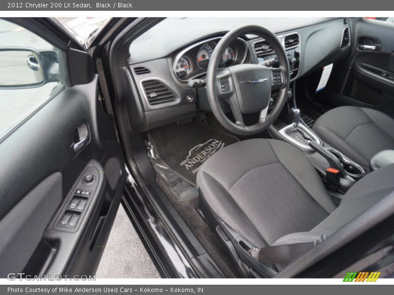 Black / Black 2012 Chrysler 200 LX Sedan