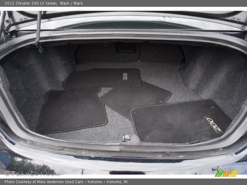 Black / Black 2012 Chrysler 200 LX Sedan