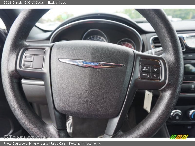 Black / Black 2012 Chrysler 200 LX Sedan