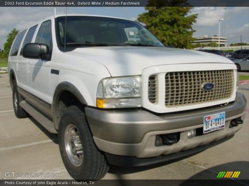 Oxford White / Medium Parchment 2003 Ford Excursion Eddie Bauer 4x4