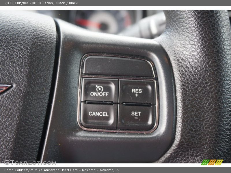 Black / Black 2012 Chrysler 200 LX Sedan