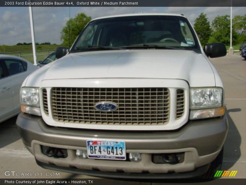 Oxford White / Medium Parchment 2003 Ford Excursion Eddie Bauer 4x4