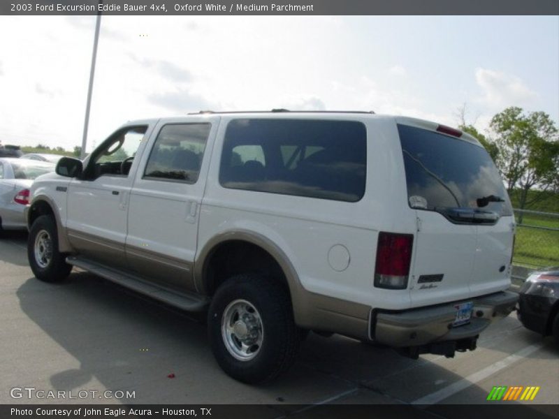 Oxford White / Medium Parchment 2003 Ford Excursion Eddie Bauer 4x4
