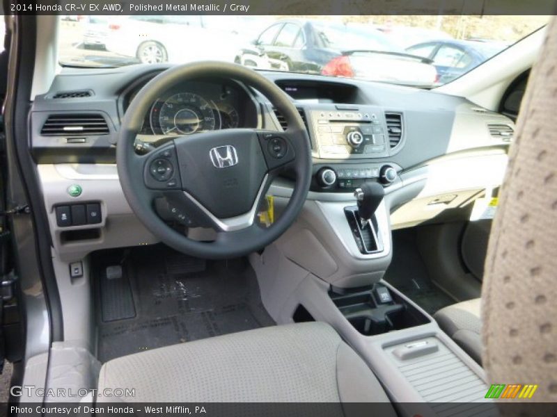 Polished Metal Metallic / Gray 2014 Honda CR-V EX AWD