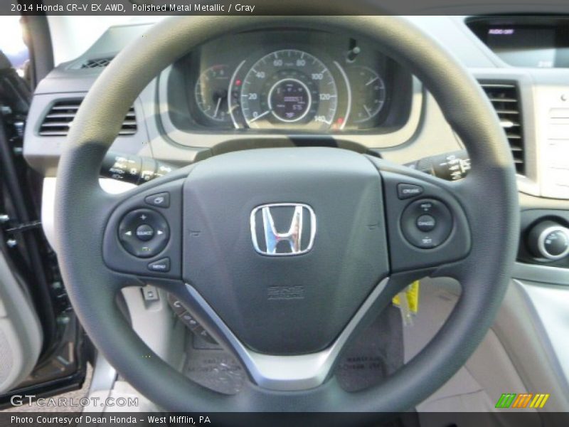 Polished Metal Metallic / Gray 2014 Honda CR-V EX AWD