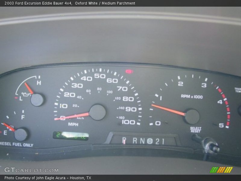 Oxford White / Medium Parchment 2003 Ford Excursion Eddie Bauer 4x4