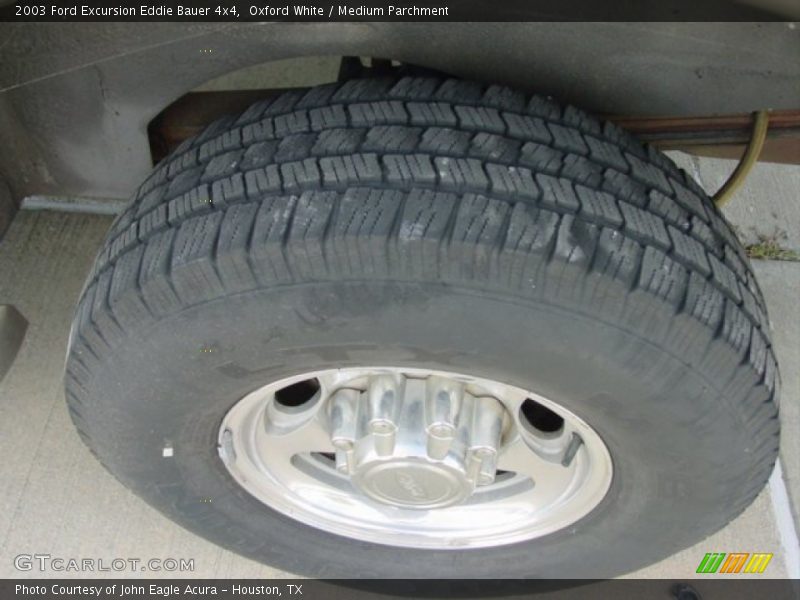 Oxford White / Medium Parchment 2003 Ford Excursion Eddie Bauer 4x4