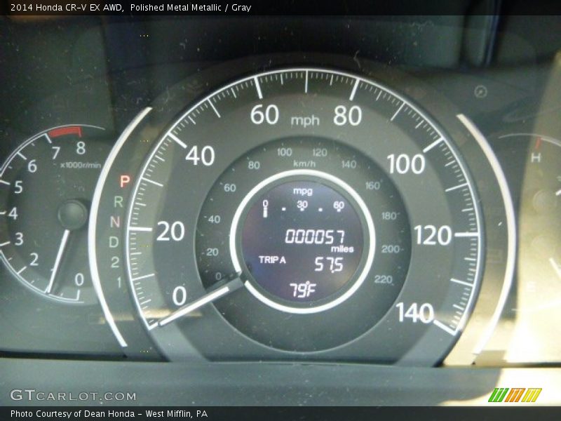 Polished Metal Metallic / Gray 2014 Honda CR-V EX AWD