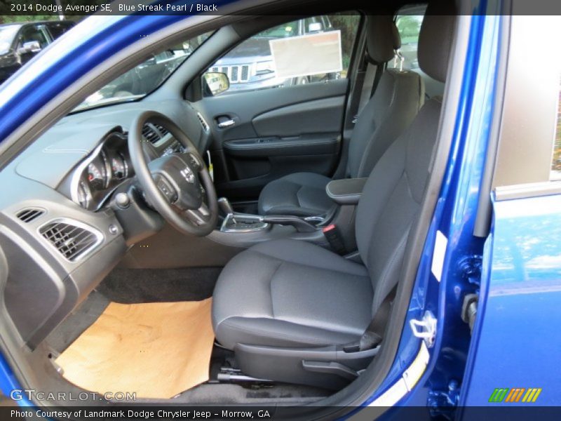 Blue Streak Pearl / Black 2014 Dodge Avenger SE