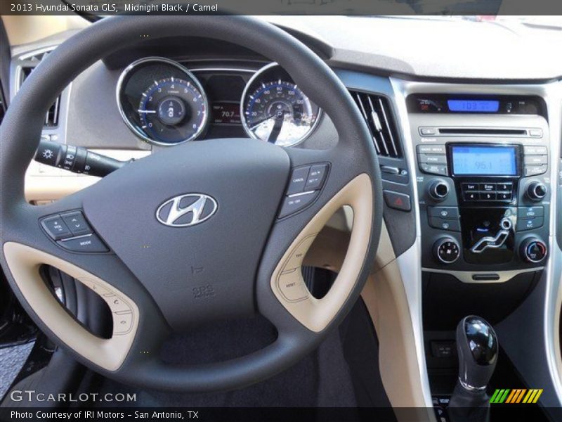 Midnight Black / Camel 2013 Hyundai Sonata GLS