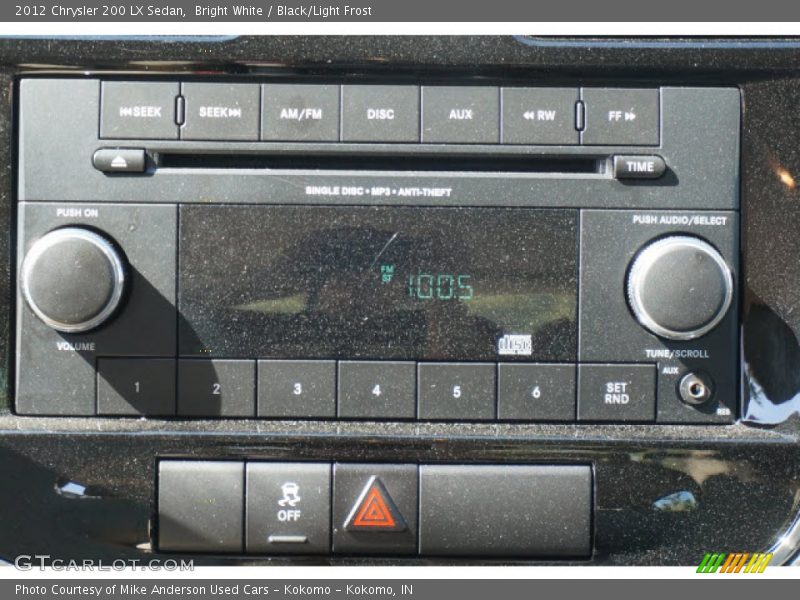 Bright White / Black/Light Frost 2012 Chrysler 200 LX Sedan