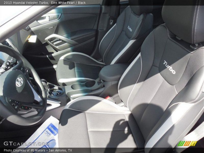 Elite White Pearl / Black 2013 Hyundai Veloster Turbo