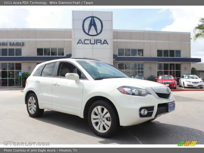 White Diamond Pearl / Taupe 2011 Acura RDX Technology