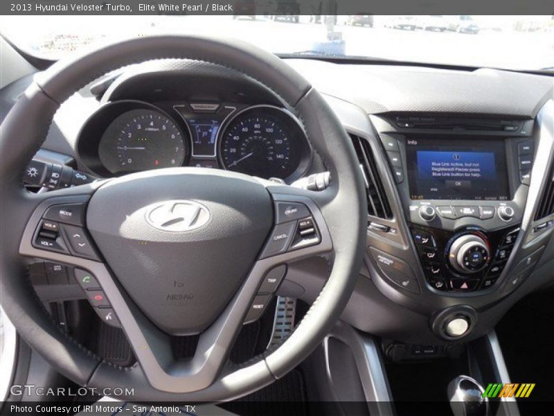Elite White Pearl / Black 2013 Hyundai Veloster Turbo