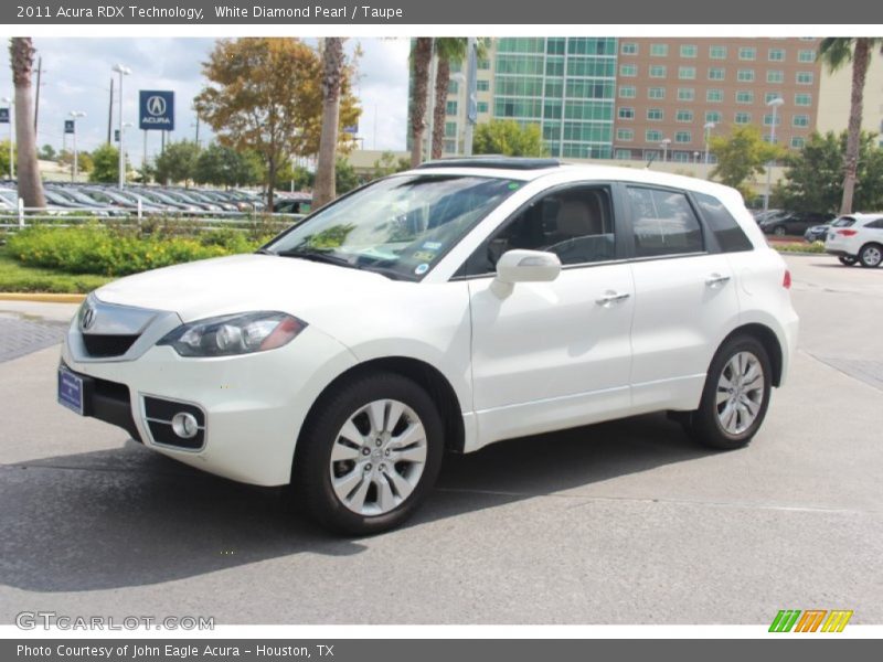 White Diamond Pearl / Taupe 2011 Acura RDX Technology