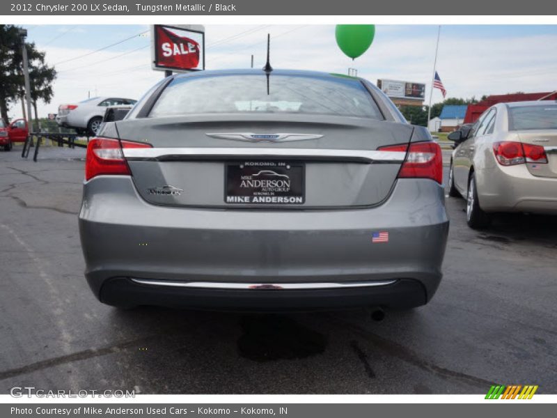 Tungsten Metallic / Black 2012 Chrysler 200 LX Sedan