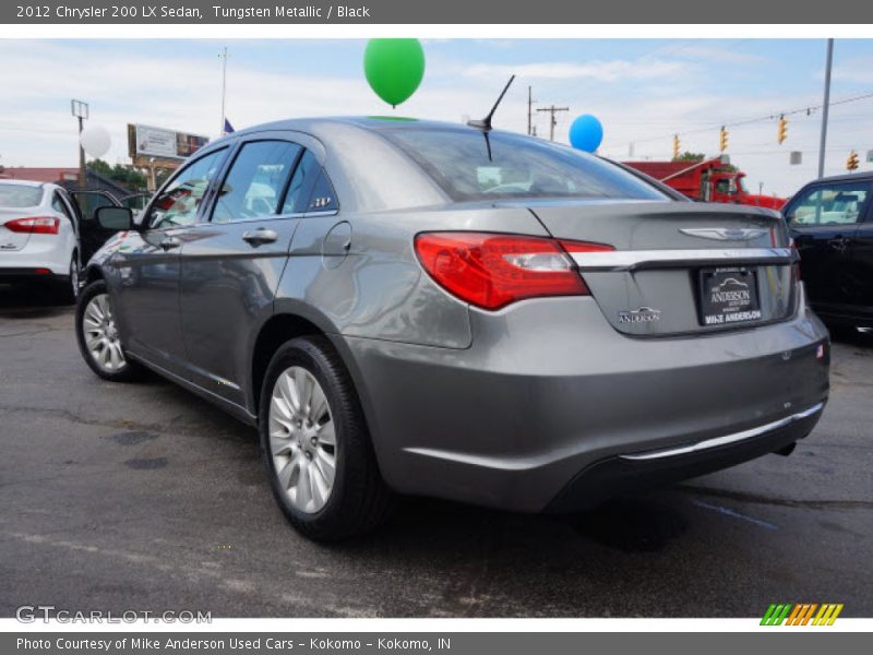 Tungsten Metallic / Black 2012 Chrysler 200 LX Sedan